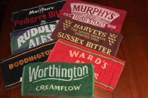 12 Traditional English towelling bar mats